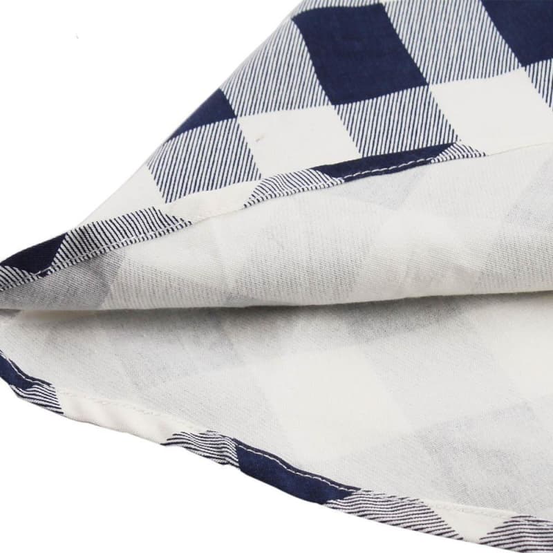 Robe Longue Bleue et Blanche — Damier Vintage - Image 4