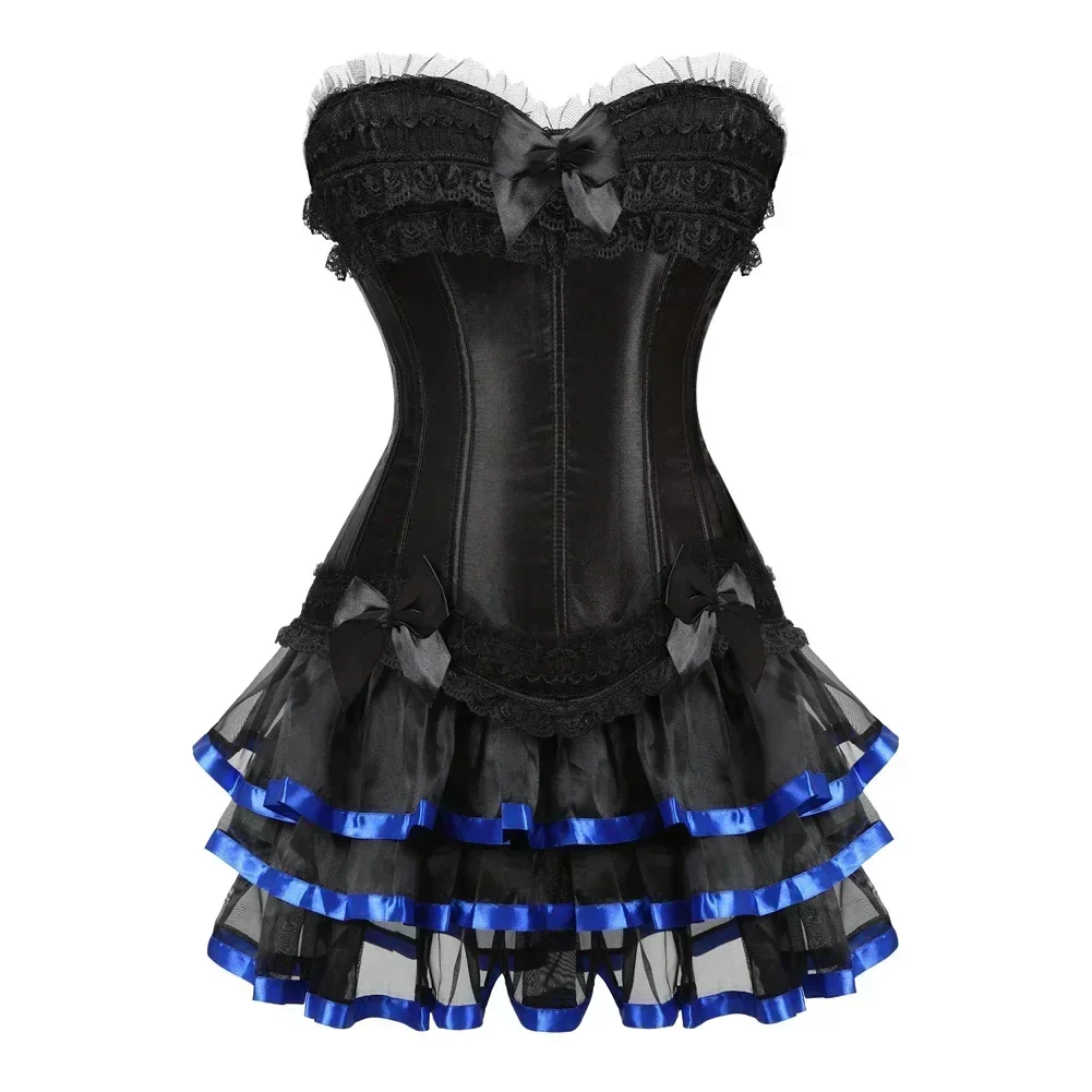 Robe Burlesque Corset Tutu Femme - Satin et Tulle - Image 11