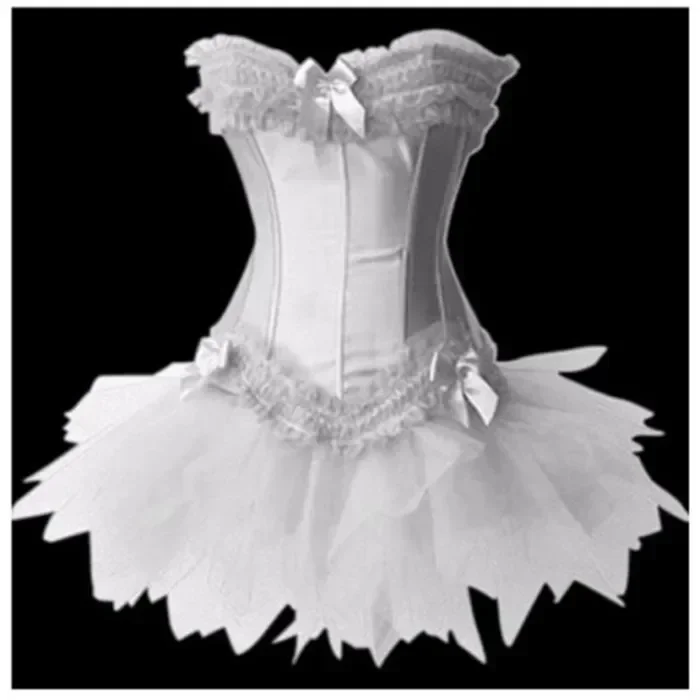 Robe Burlesque Corset Tutu Femme - Satin et Tulle - Image 7