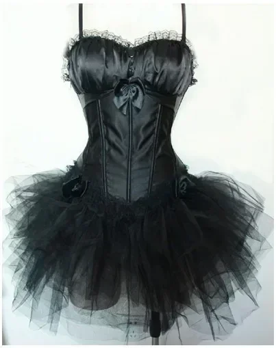 Robe Burlesque Corset Tutu Femme - Satin et Tulle - Image 9
