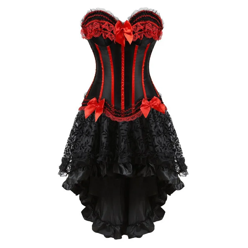 Robe Cabaret Rouge - Corset Burlesque - Image 4