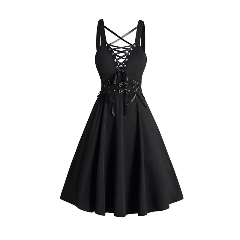 Robe Gothique avec Boléro — Veste Courte et Robe à Lacets - Image 10