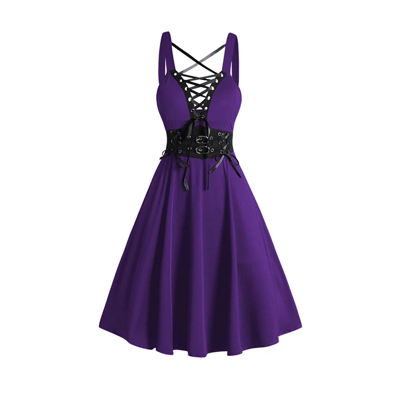 Robe Gothique avec Boléro — Veste Courte et Robe à Lacets - Image 11