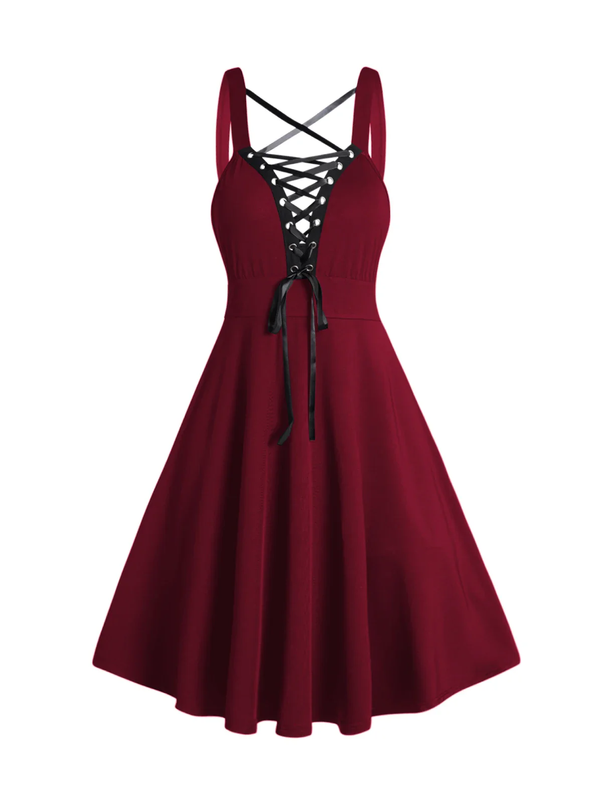 Robe Gothique avec Boléro — Veste Courte et Robe à Lacets - Image 4