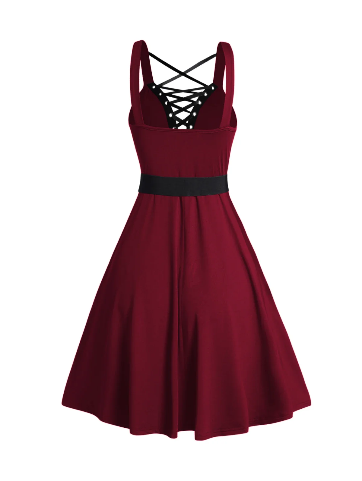 Robe Gothique avec Boléro — Veste Courte et Robe à Lacets - Image 5