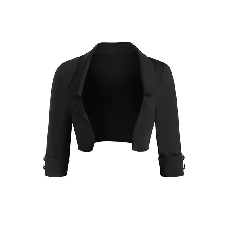 Robe Gothique avec Boléro — Veste Courte et Robe à Lacets - Image 6