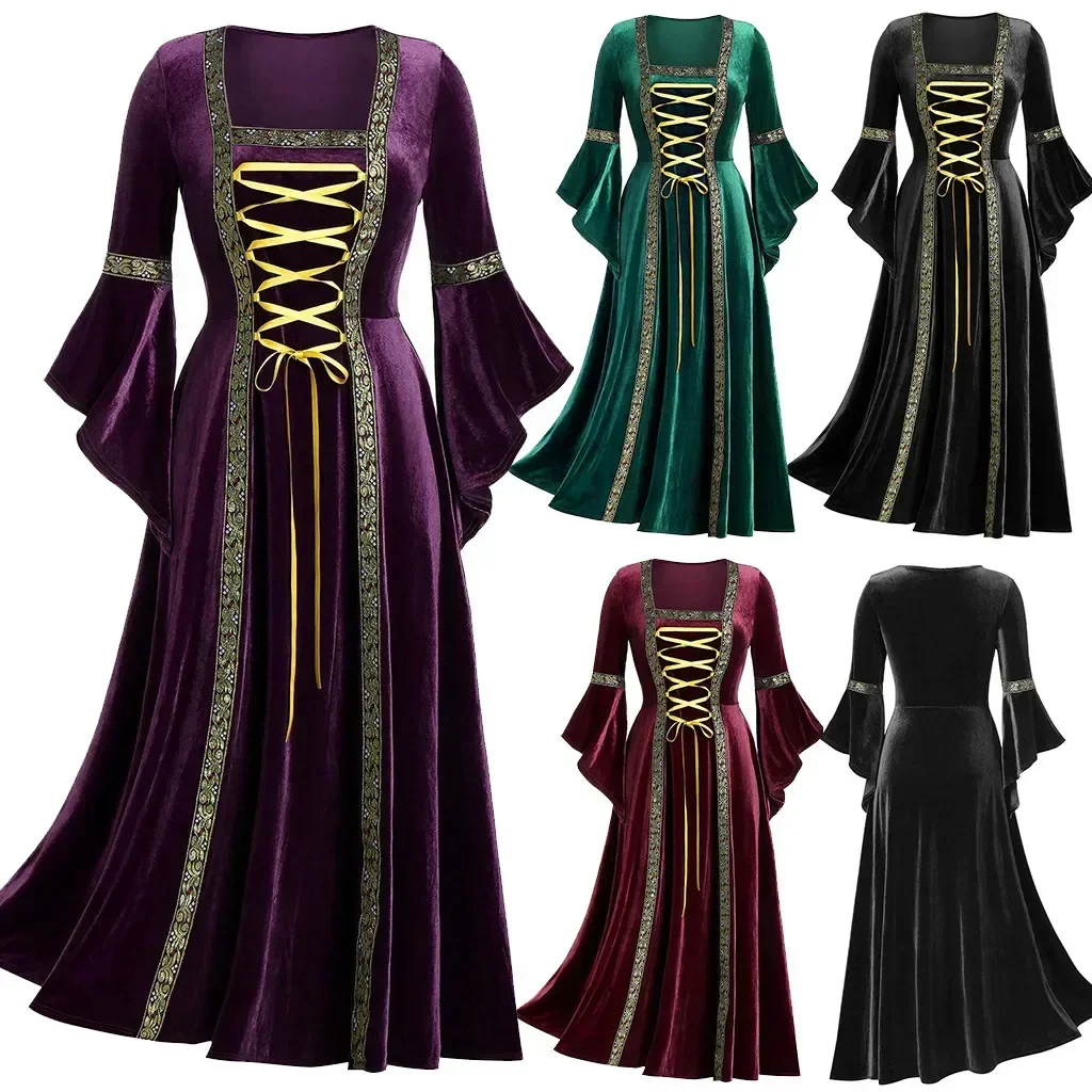Robe Gothique Victorienne Femme - Laçage Médiéval - Image 3