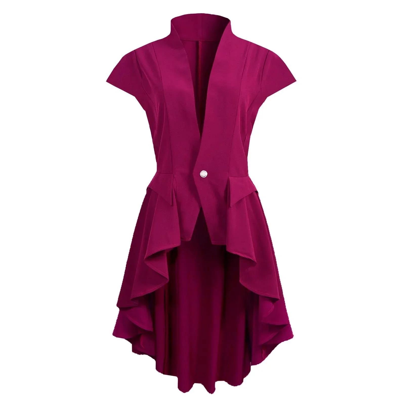 Robe Manteau Sans Manches — Scarlet