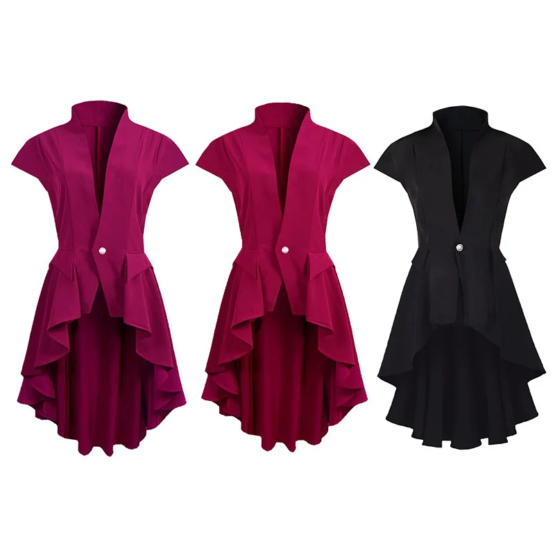 Robe Manteau Sans Manches — Scarlet - Image 2