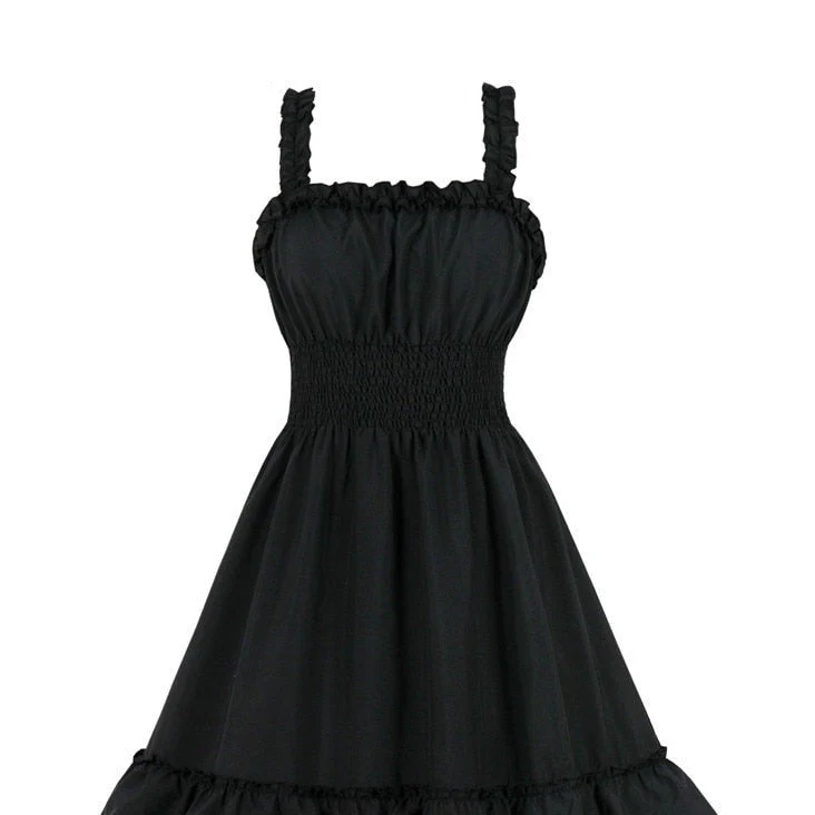 Robe Noire Bretelles — Goth Style