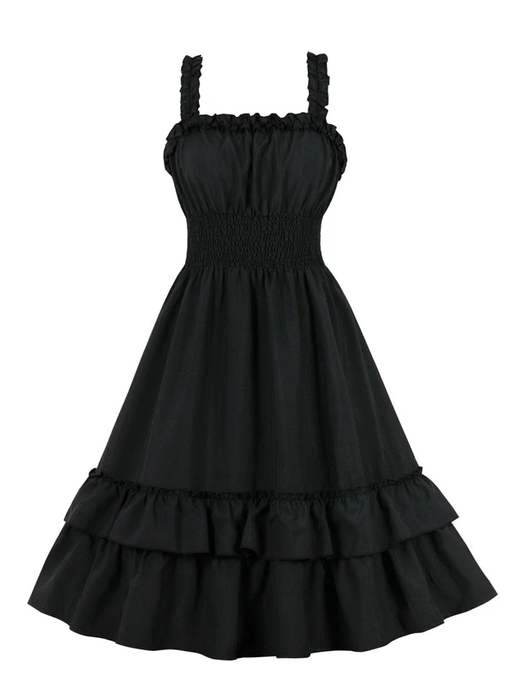 Robe Noire Bretelles — Goth Style - Image 2