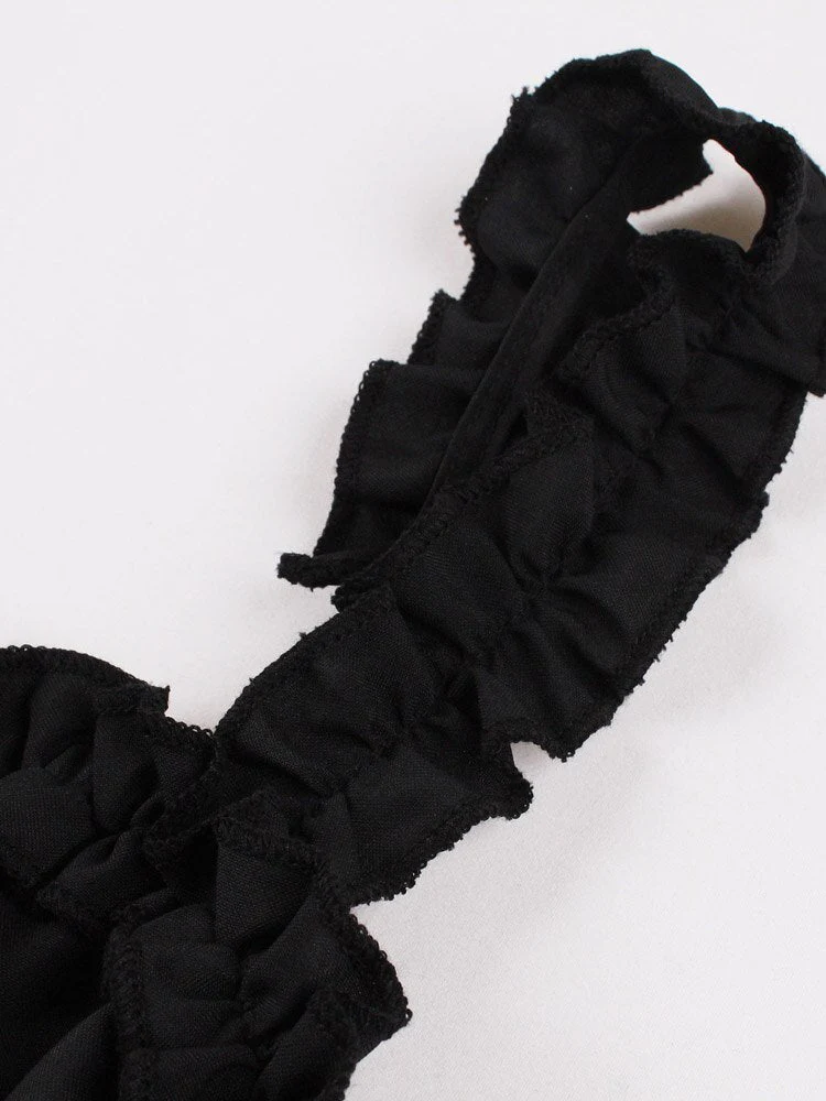 Robe Noire Bretelles — Goth Style - Image 3
