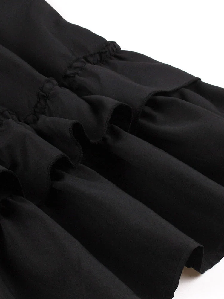 Robe Noire Bretelles — Goth Style - Image 5