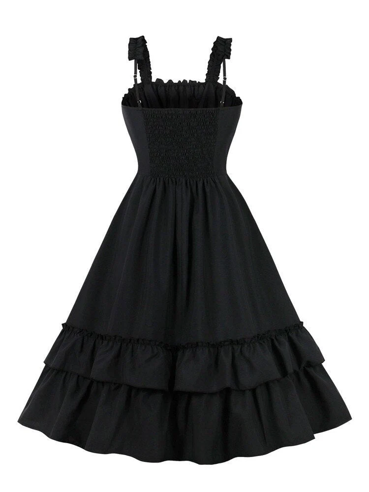 Robe Noire Bretelles — Goth Style - Image 7