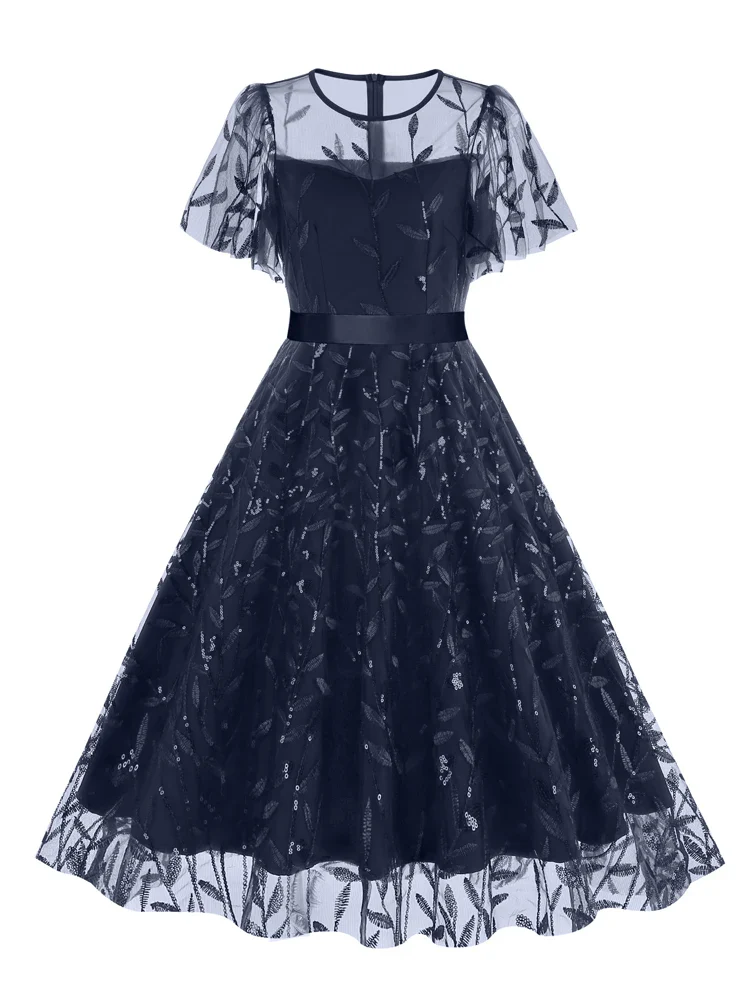 Robe Romantique Longue en Dentelle - Image 10