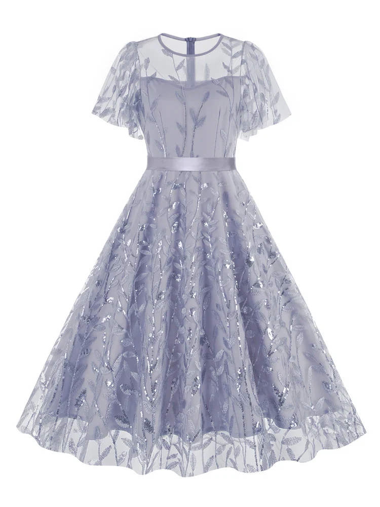 Robe Romantique Longue en Dentelle - Image 11