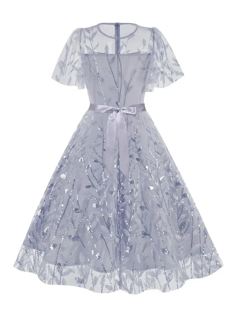 Robe Romantique Longue en Dentelle - Image 2