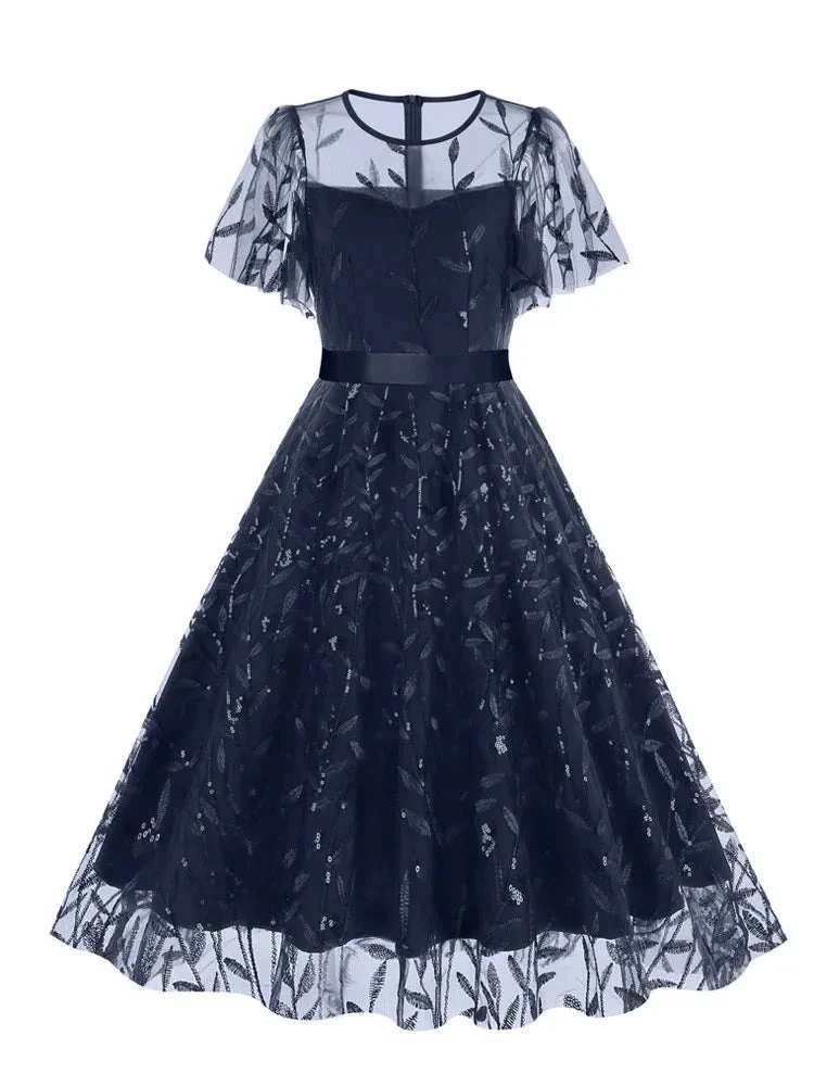 Robe Romantique Longue en Dentelle - Image 4