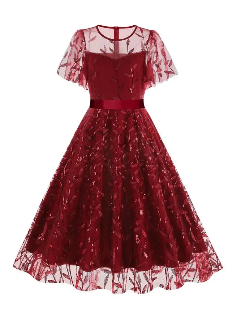 Robe Romantique Longue en Dentelle - Image 5