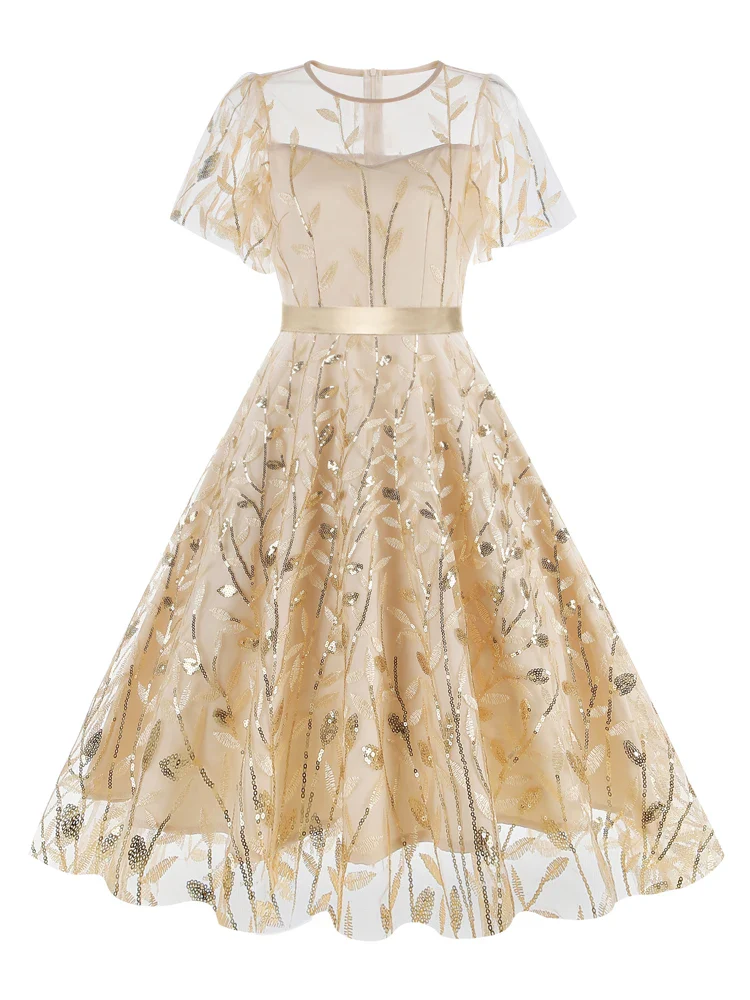 Robe Romantique Longue en Dentelle - Image 7