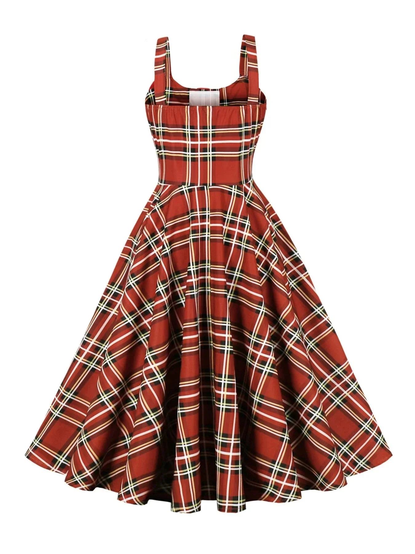 Robe Tartan à Col Rond - Image 2