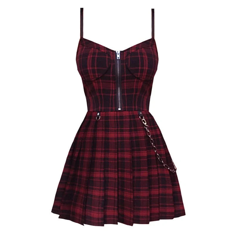 Robe Tartan Rouge