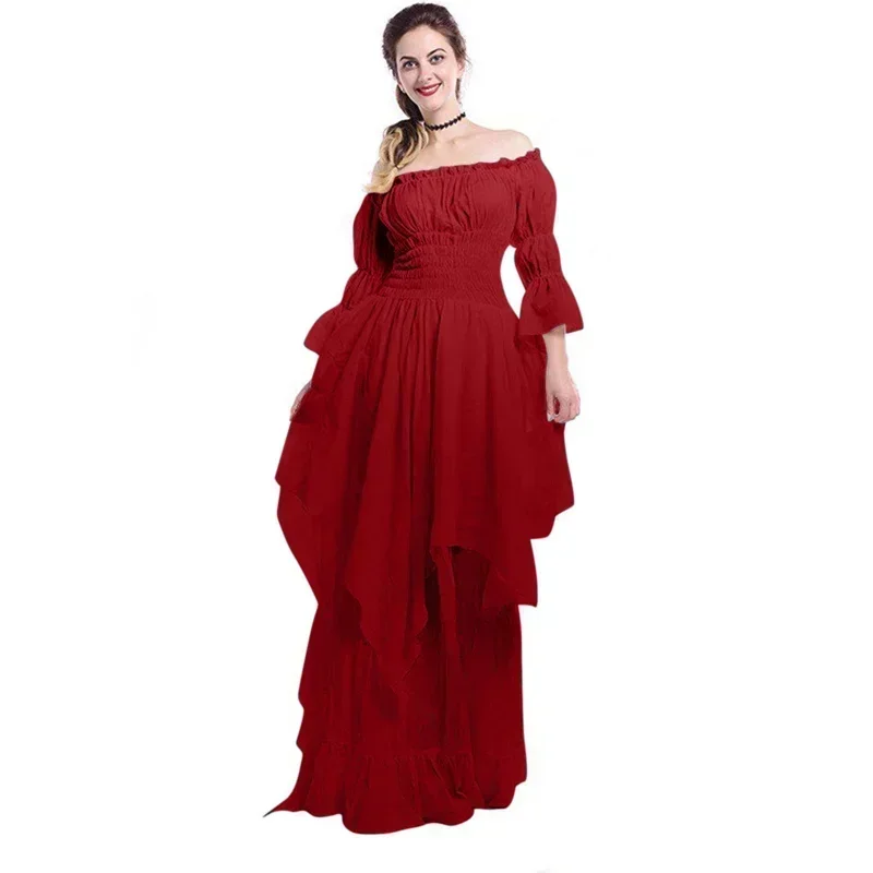 Robe Victorienne Médiévale — col bardot et manches papillon - Image 7