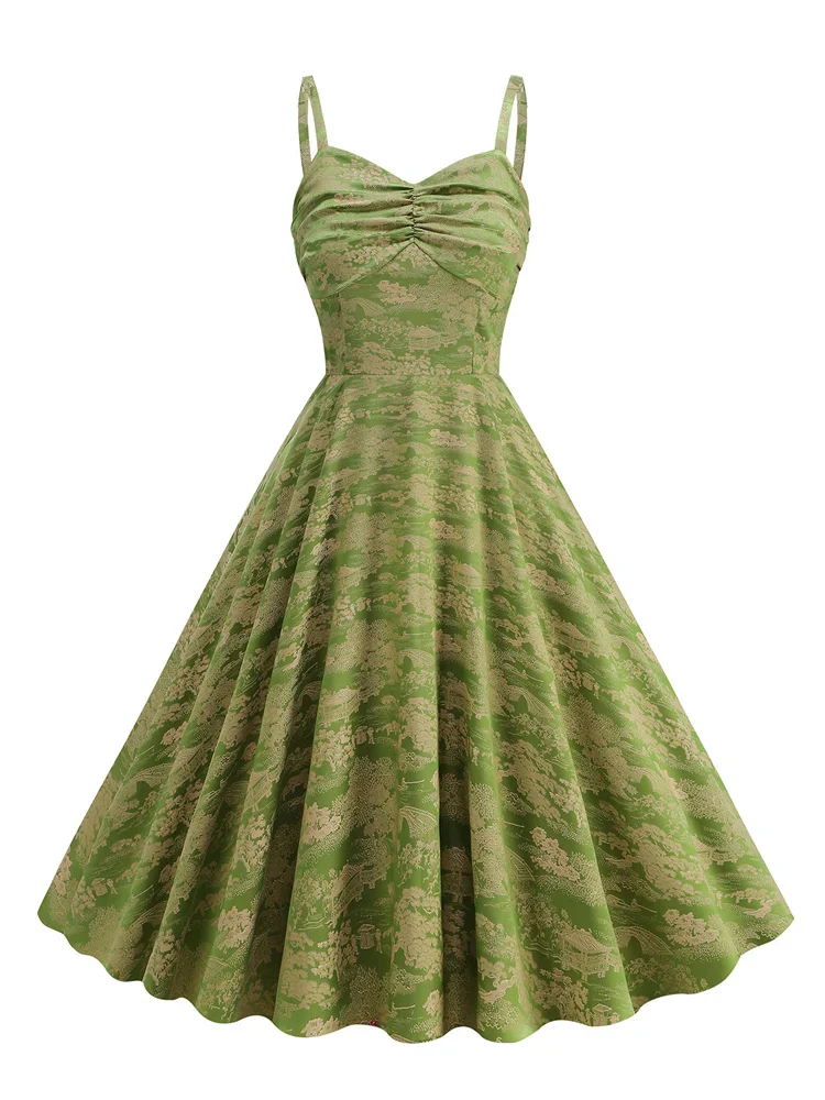 Robe Vintage Verte - Image 7