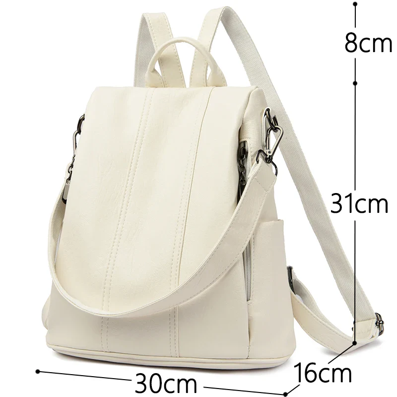 Sac a Dos en Cuir Femme — Vintage Style - Image 5