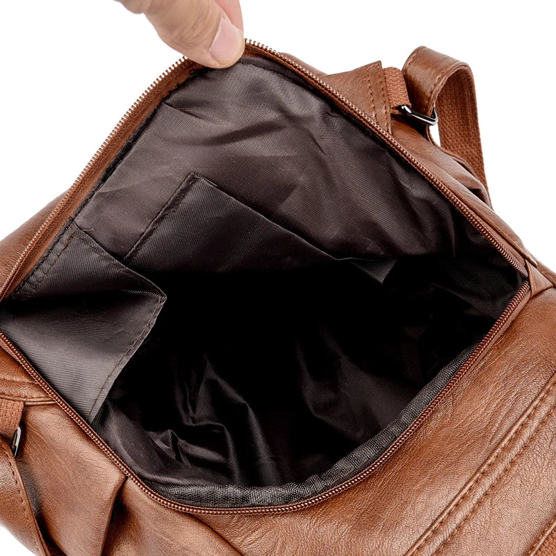Sac a Dos en Cuir Femme — Vintage Style - Image 8