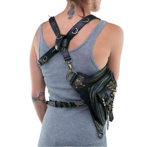 Sac Steampunk — Cuir & Chaines - Image 4