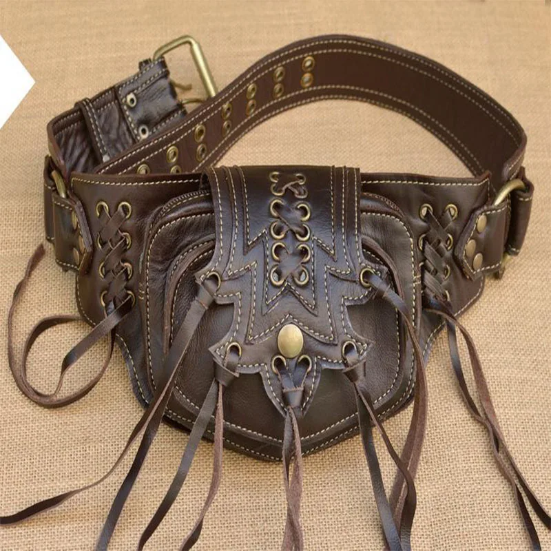 Sac Ceinture Bohème Steampunk - Pochette à Franges - Image 5