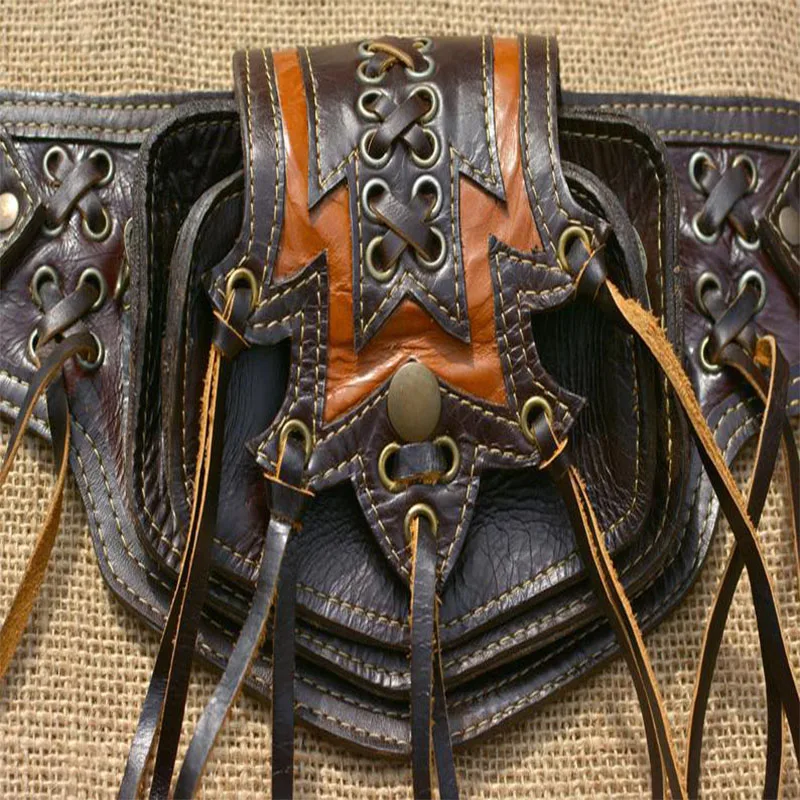 Sac Ceinture Bohème Steampunk - Pochette à Franges - Image 8