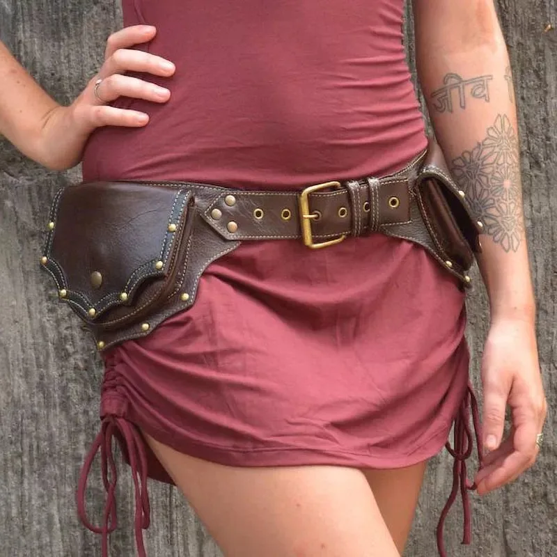 Sac Ceinture Médiéval Steampunk - Pochette Utilitaire - Image 2