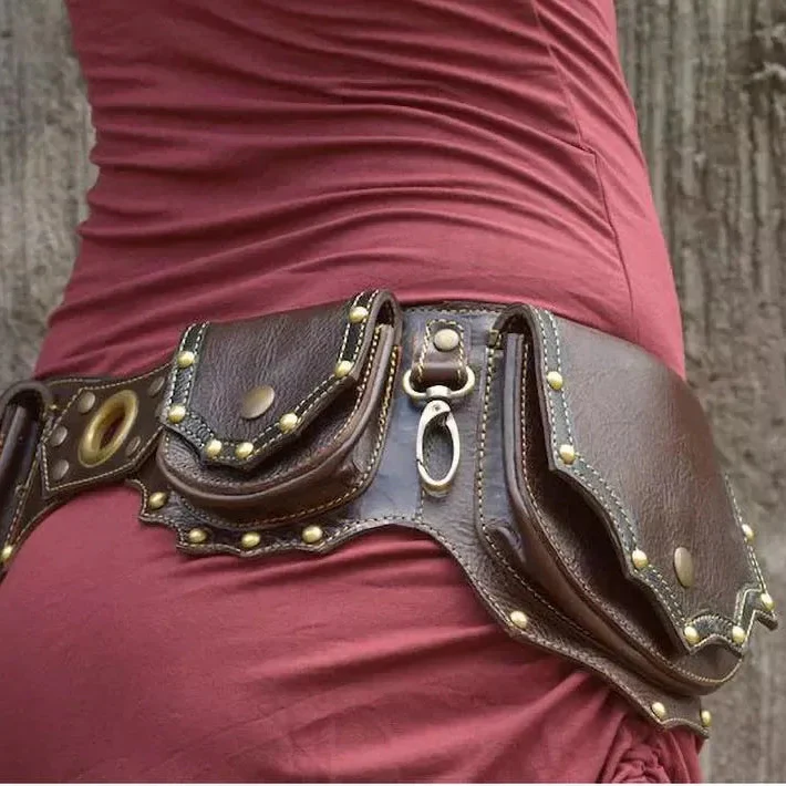 Sac Ceinture Médiéval Steampunk - Pochette Utilitaire - Image 4