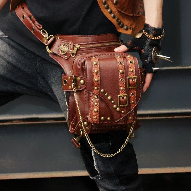 Sac Steampunk En Cuir - Image 5