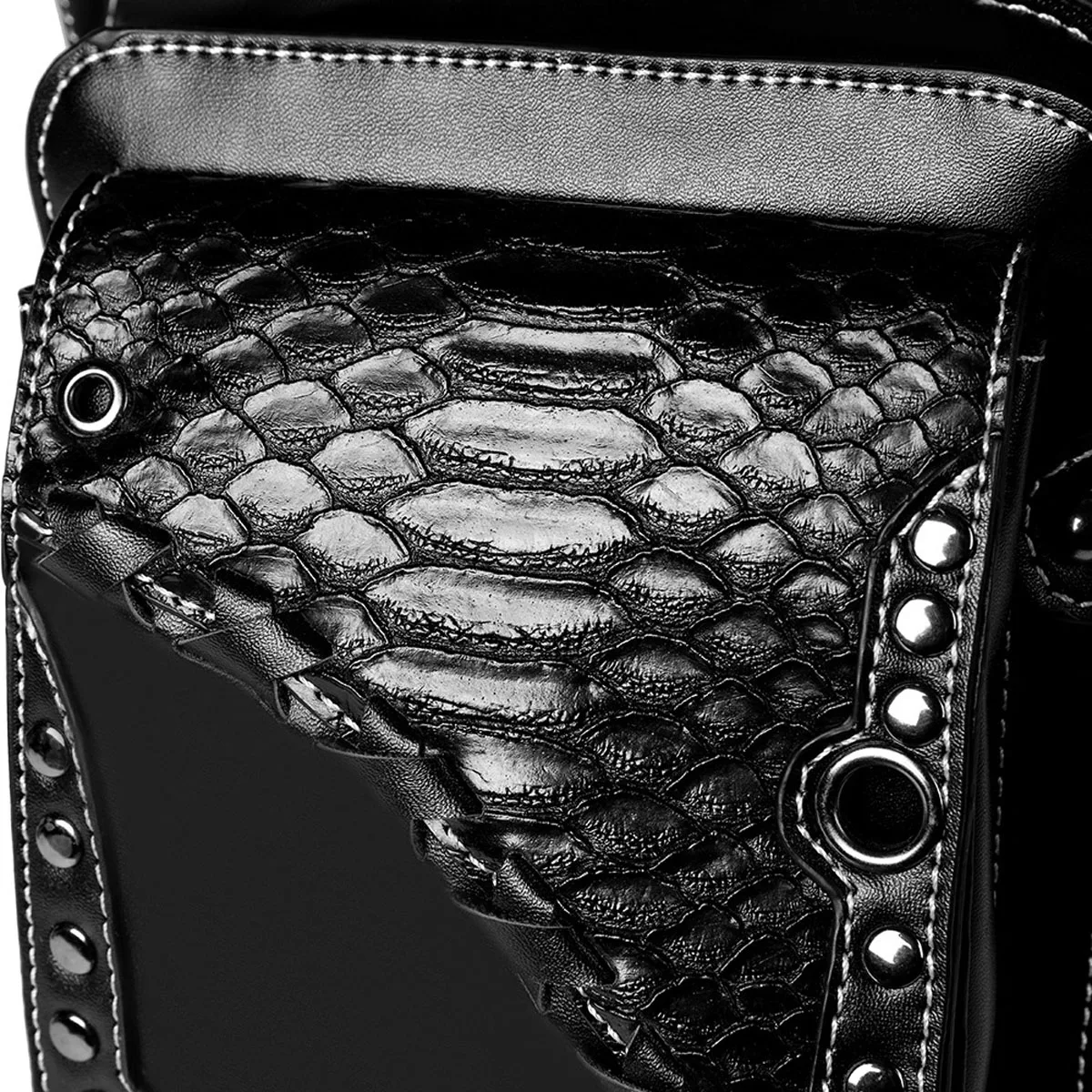 Sac de Jambe Homme Punk - Pochette Moto - Image 14
