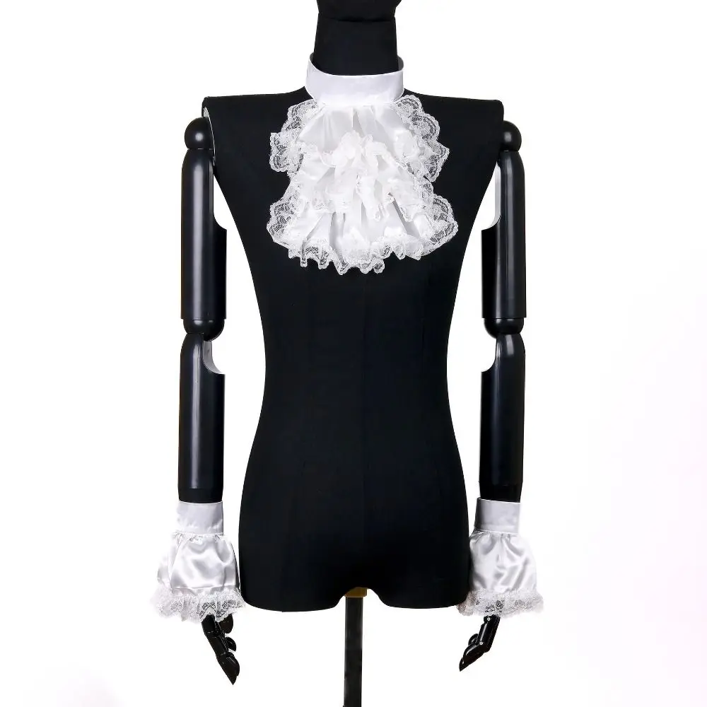 Set Jabot Victorien Femme - Col et Poignets Détachables - Image 11