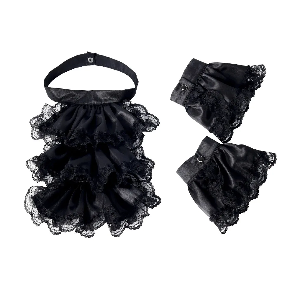 Set Jabot Victorien Femme - Col et Poignets Détachables - Image 19