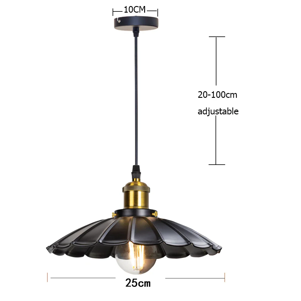 Lampe Steampunk — Suspension BlackFlower - Image 6