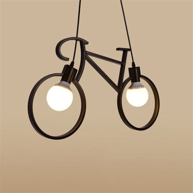 Lampe Steampunk Suspension Bicyclette - Image 4