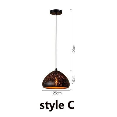 Suspension Vintage Steampunk en Fer Perforé - Constellation Industrielle - Image 7