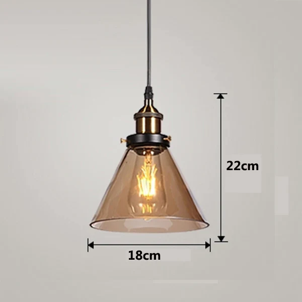 Suspension Vintage en Verre Ambré - Luminaire Steampunk Edison - Image 12