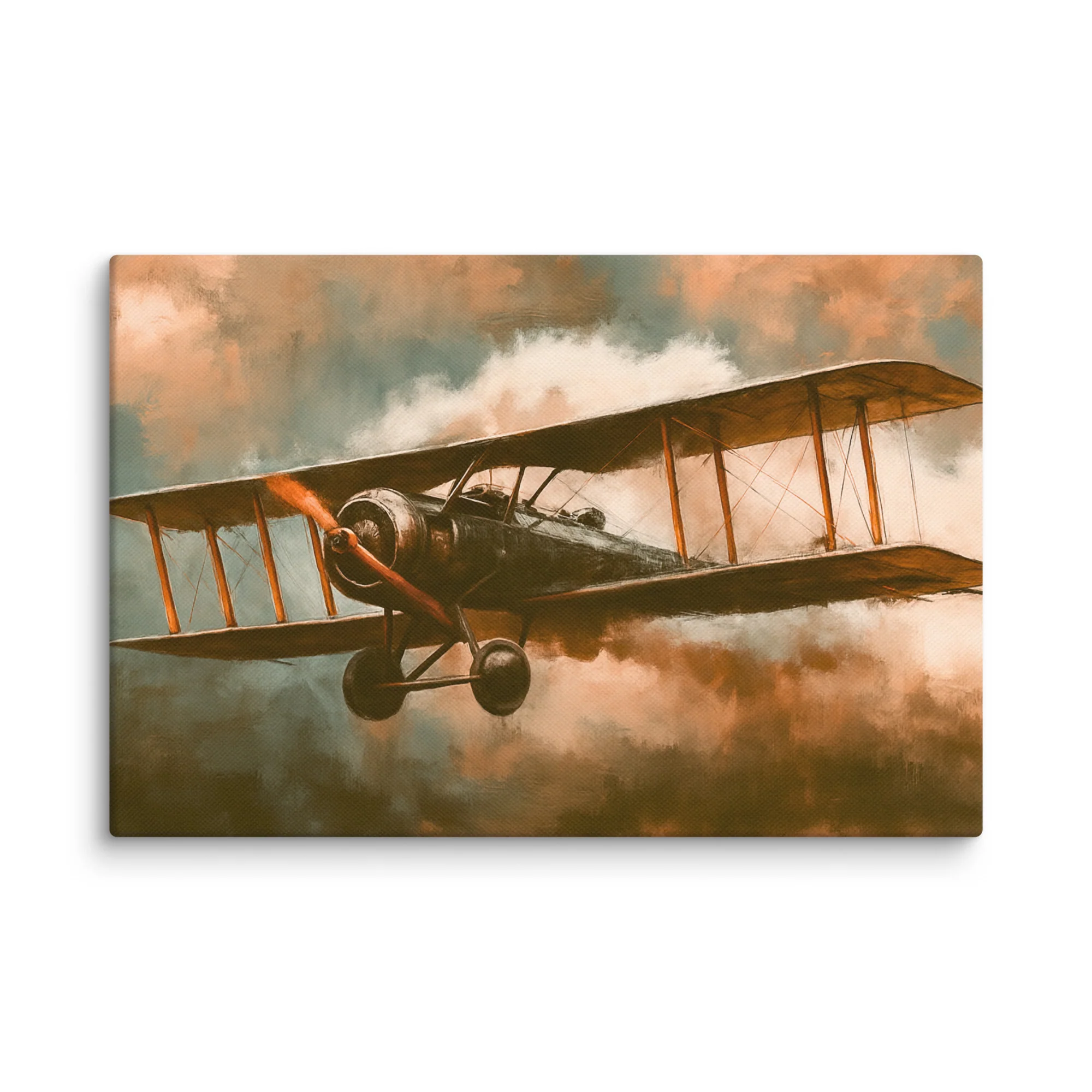 Tableau Avion Vintage — Biplan d' Antan - Image 2