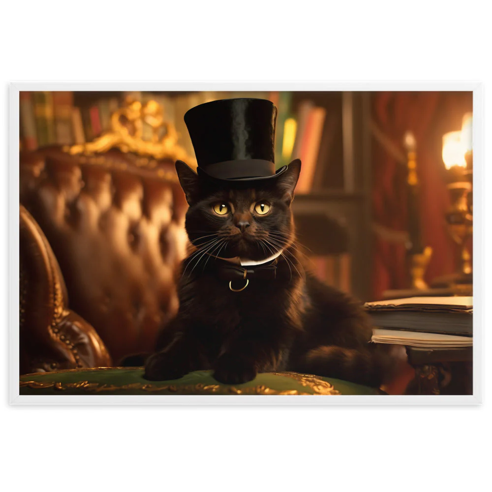 Tableau Chat Noir — Aristocrate - Image 2