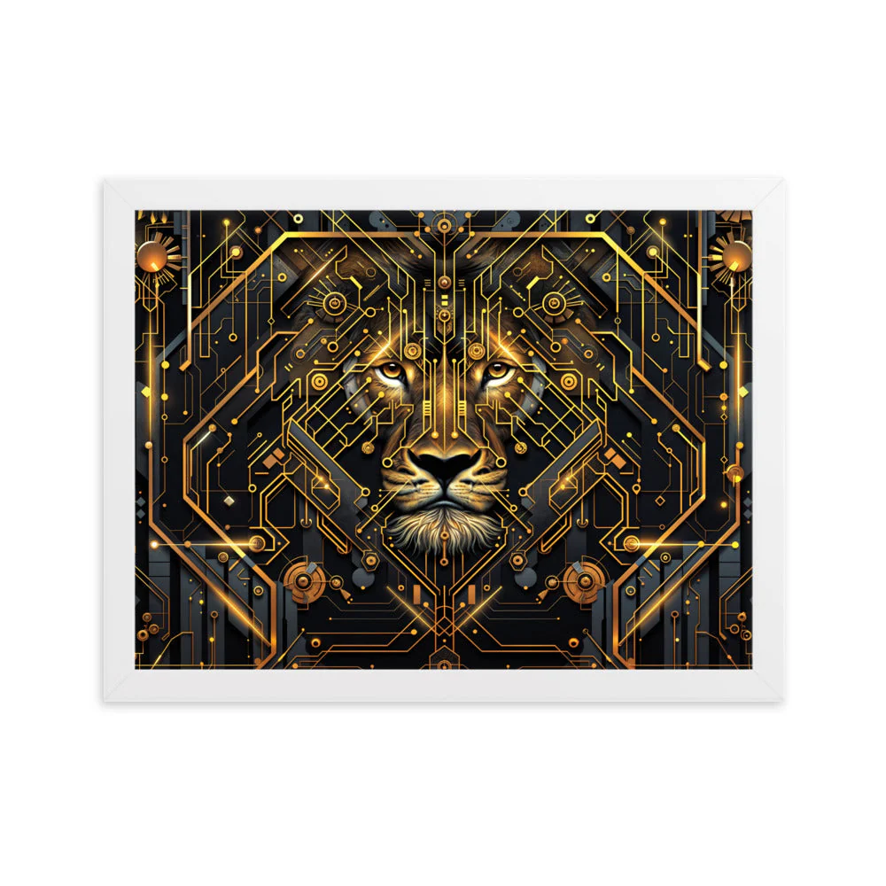 Tableau Lion Géométrique — Art Déco - Image 11