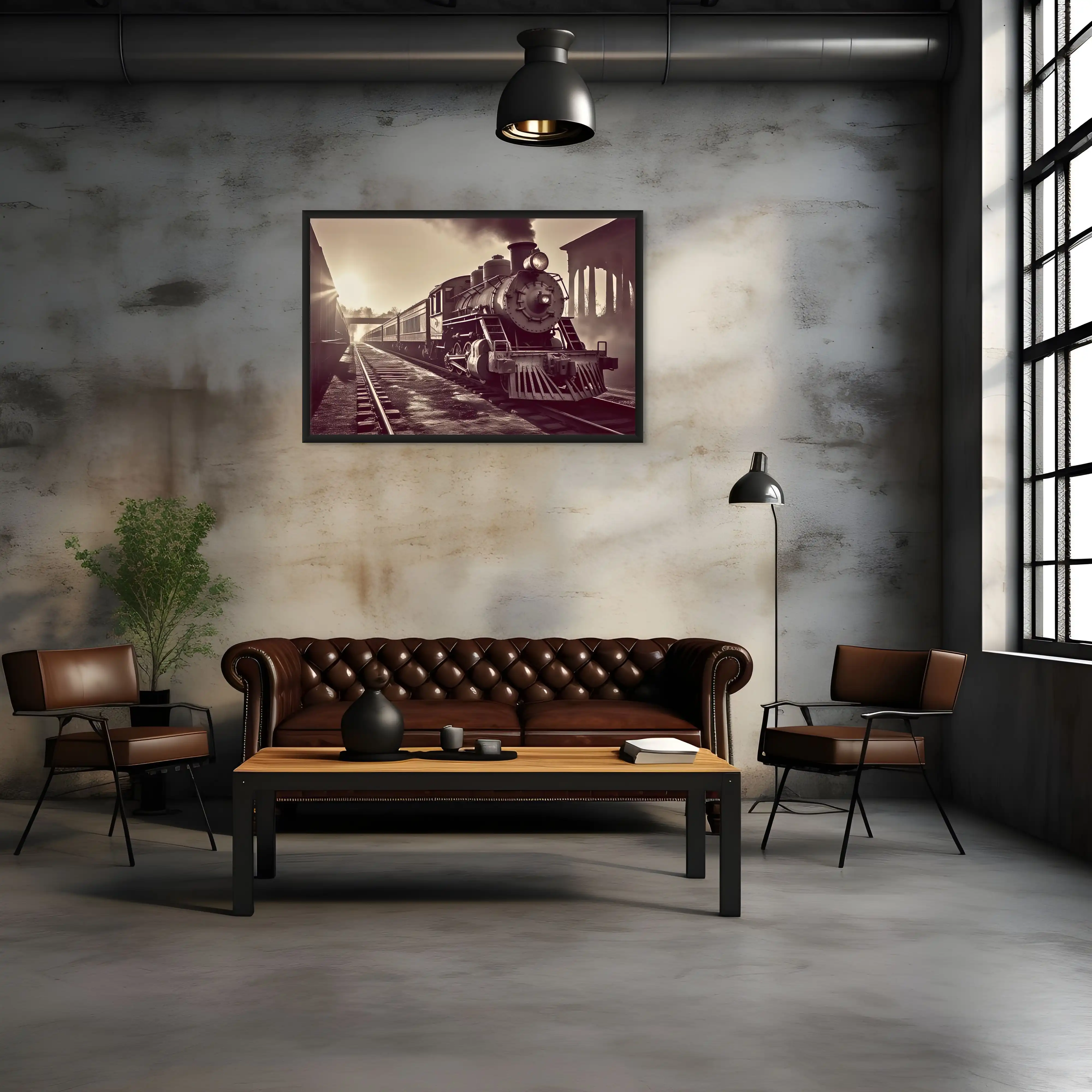 Tableau Locomotive Vintage - Image 3
