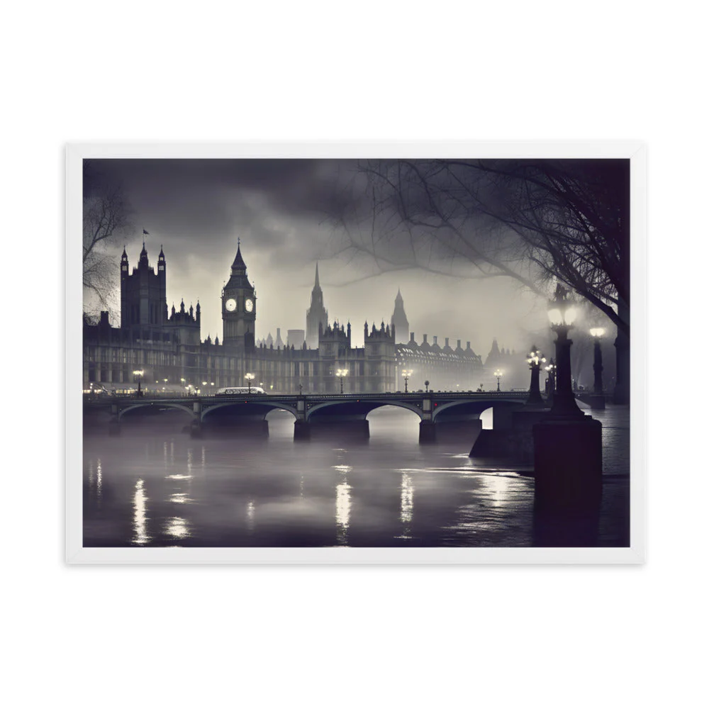 Tableau Londres Noir et Blanc — Esprit Victorien - Image 12