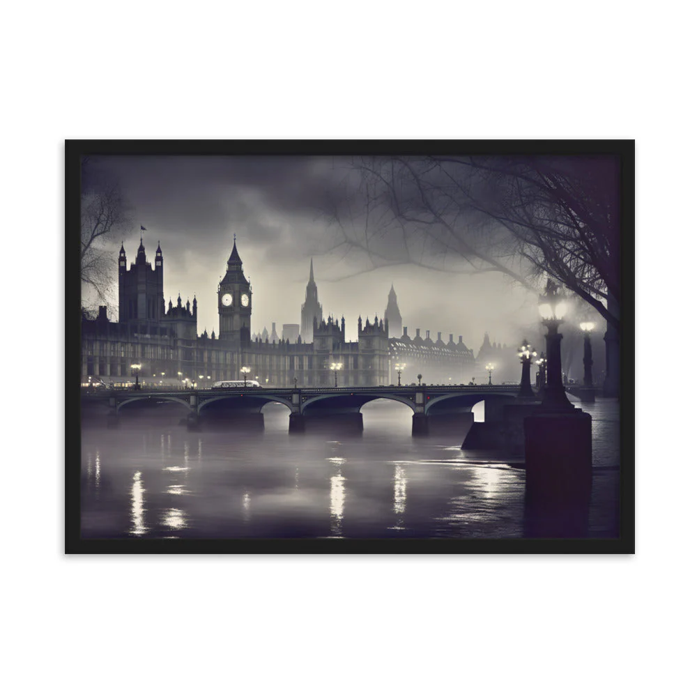 Tableau Londres Noir et Blanc — Esprit Victorien - Image 8