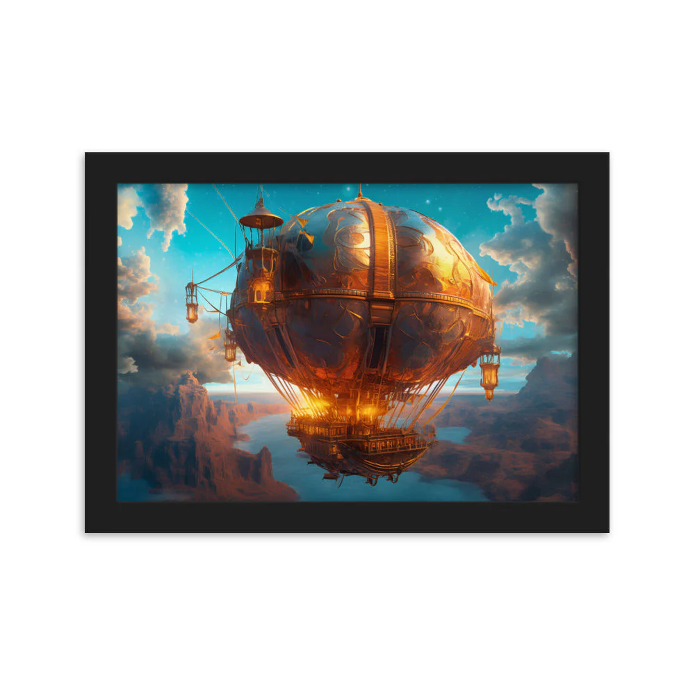 Tableau Montgolfière Steampunk - Image 6
